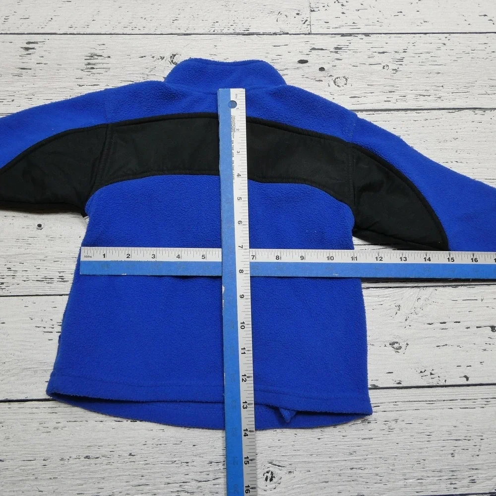Nike Fleece Pullover Infant 12M‎ Blue Black Quarter Zip Colorblock Embroidered